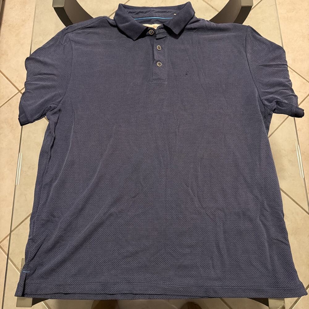 Tommy Bahama Men’s Polo Shirt Size Extra Large Navy Blue